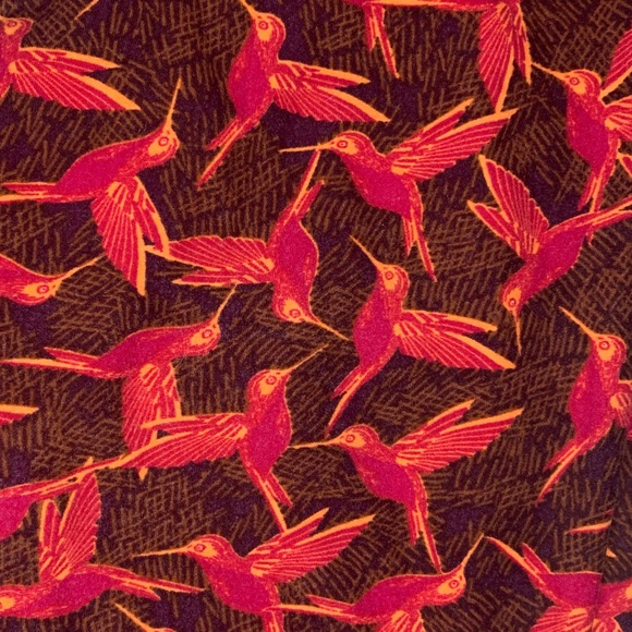 LulaRoe Super Soft Hummingbird Leggings (OSFA) - Picture 2 of 4